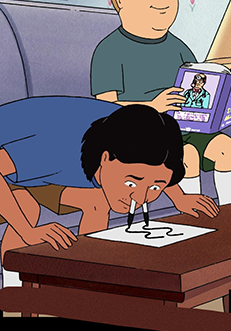 King of the Hill - Nose Drawing Joseph - S11E01 - 02-27